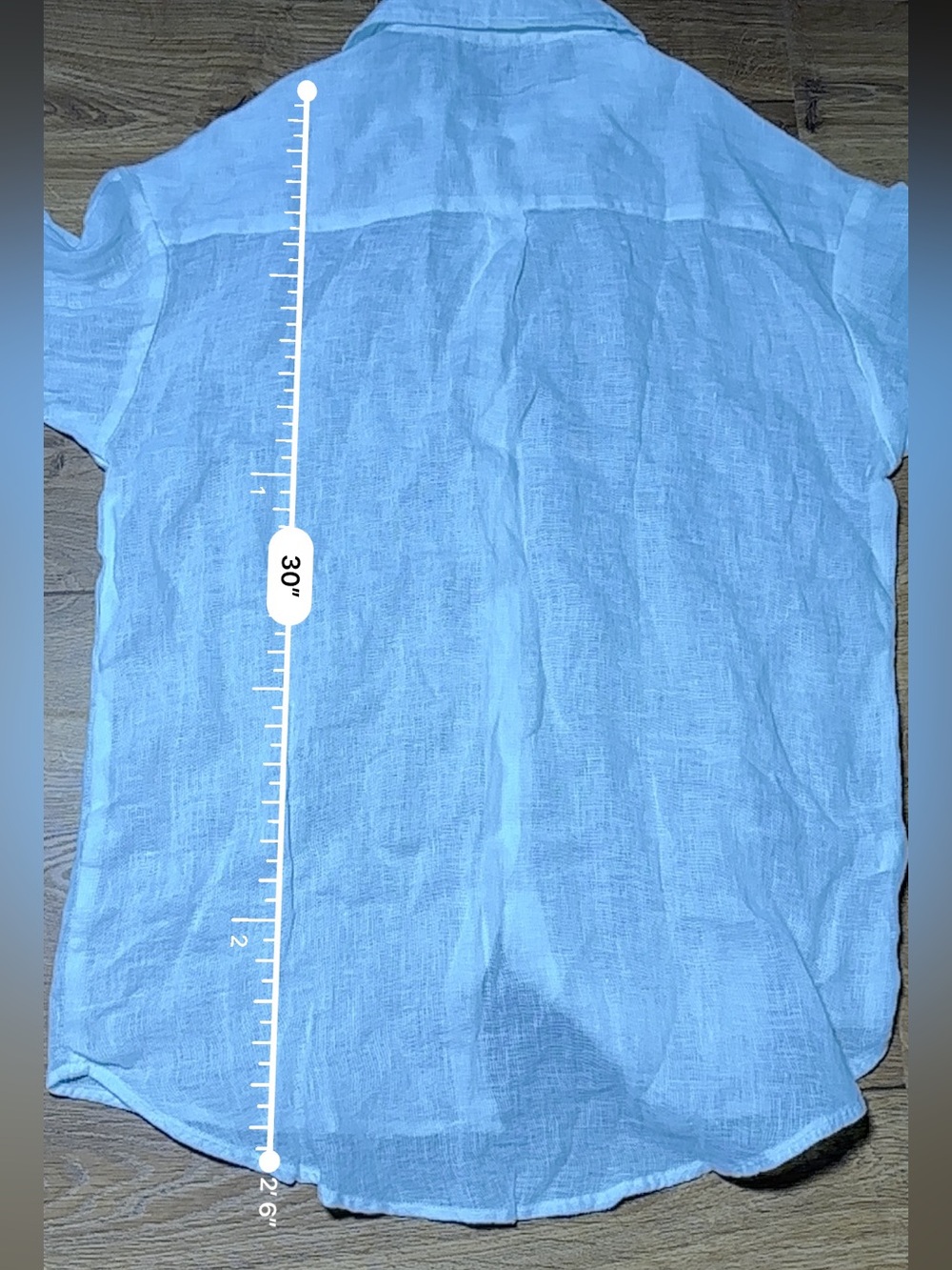 Vitamin A White 100% Linen Relaxed Button-Front Swim Coverup Small - Picture 11 of 13